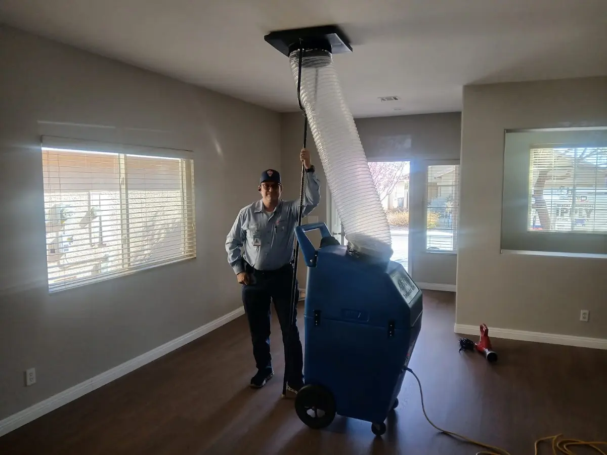 Professional Dryer Vent Cleaning work inside a Neptune home